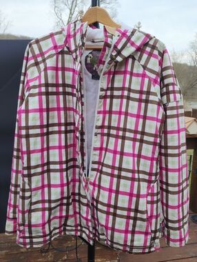 ROXY WINTERSPORTS WOMANS JUNIORS SNOWBOARDING SNOW SKI JACKET SIZE XL PLAID COAT
